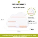 BOARTI Wall Shelf Cloud, White - 48 x 35 x 19 cm