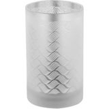 Fink Cosa Tealight Holder in White & Silver