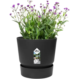 elho greenville round, 14 cm - nero