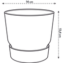 elho greenville round, 14 cm