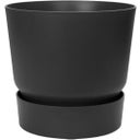 Macetero Redondo Greenville 16 cm, Negro