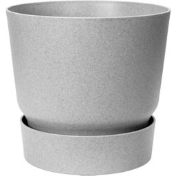 elho greenville round, 30 cm - cemento vivace