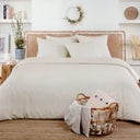 Bambus Bettwäsche Deckenbezug 200 x 200 cm - Ivory