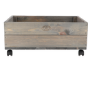 Esschert Design Pflanzenkasten auf Rollen - Medium (59,0cm x 39,0cm x 24,6cm)