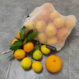 Dantesmile Bolsa de Malla de Algodón Orgánico. - 1 pieza