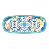 "Flower & Lemon" Rectangular Serving Bowl, Small