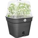 Macetero de Cultivo Green Basics Cuadrado - 20 cm - Negro