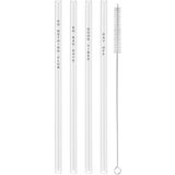 Eulenschnitt Drinking Straws - Black 20 cm, Set of 4