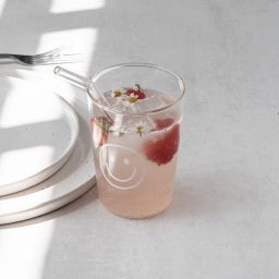 Eulenschnitt Verre avec Impression Blanche - Smiley