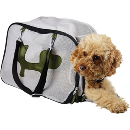 Mesh Bag ECO - Sac pour le Transport de Chiens et Chats - noir / vert