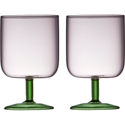 Lyngby Weinglas Torino 30 cl 2 Stück - Pink/Grün