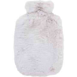 Hot Water Bottle 2.0 L with Fluffy Fleece Cover - Alabaster