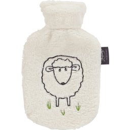 Wärmflasche 0,8 L mit Flauschbezug Schaf 
