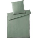 elegante Musselin Deckenbezug Smooth Pistazie - 135/140 x 200 cm