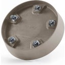 Ecopots Untersetzer Wheels taupe - Ø 28,8 cm, Höhe 8,2 cm