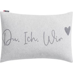 SILVRETTA Housse de Coussin « du ich wir » - feutre