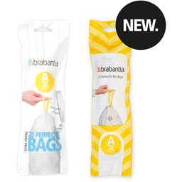 Brabantia PerfectFit Müllbeutel - Rollenverpackung - 3L (A) - 20 Stück