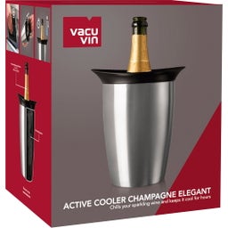 Refroidisseur Actif Elegant pour Champagne - Acier inoxydable