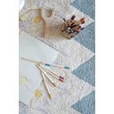 Tapis en Coton Azteca Natural Vintage Blue