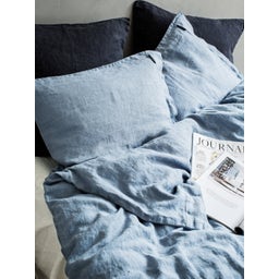 Lovely Linen Funda de Cojín, 50 x 60 - Dusty Blue