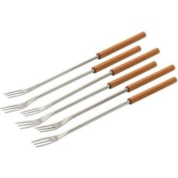 Tenedores de Madera de Cerezo para Fondue - 6 piezas - 1 set