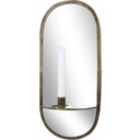 Strömshaga Miroir avec Bougeoir - Laiton