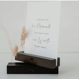 Support Carte et Fleurs Séchées Coeur, Lot de 2