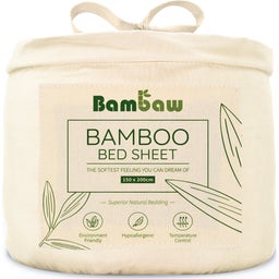 Bambaw Cozy Bambu Dra På-lakan 150 x 200 cm - Ivory