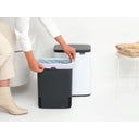 Brabantia Bo Waste Bin, 12 L - White
