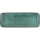 Servierplatte rechteckig 38 x 14 cm, schwarz/grün